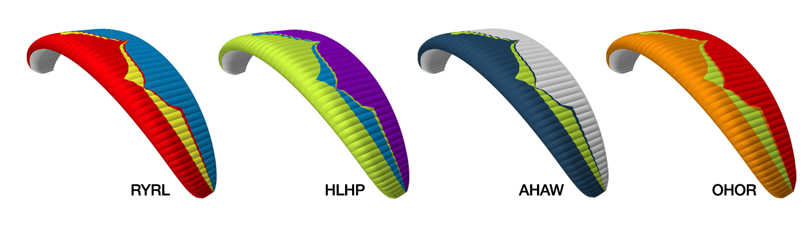Ozone SwiftMAX Tandem Glider_Paragliding _Color Chart